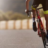 Road bike cyclist man cycling,athlete on a race cycle