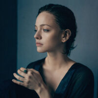 Portrait of young sad woman